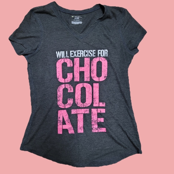 Funny Fitness V-neck Shirt - Picture 1 of 2